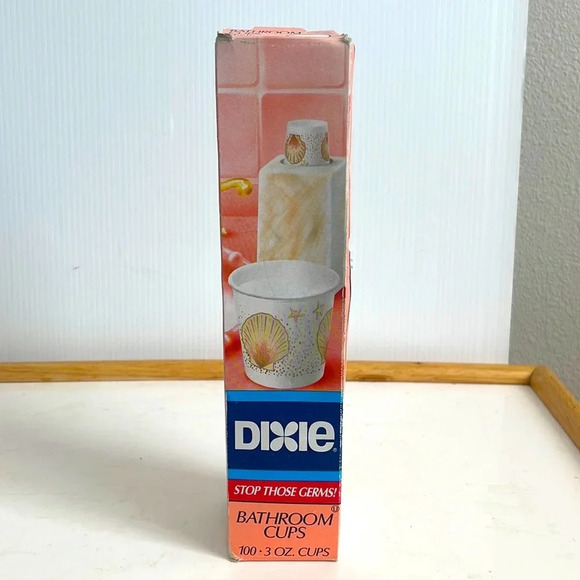 Dixie Cups Bathroom Paper Cup 100 CT 3oz Assorted Designs Sealed - Picture 1 of 3